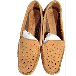 Soul of Africa Tan Leather Loafers Womens Size 8 Tan Leather Moccasins Slip On